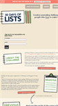 Mobile Screenshot of 30daysoflists.com